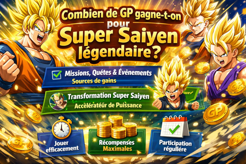 Combien de GP gagne-t-on pour Super Saiyen légendaire