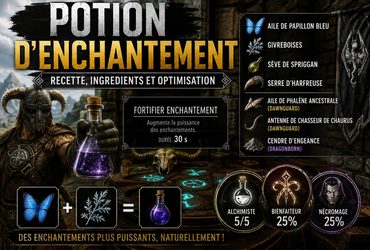 Potion d'enchantement dans Skyrim