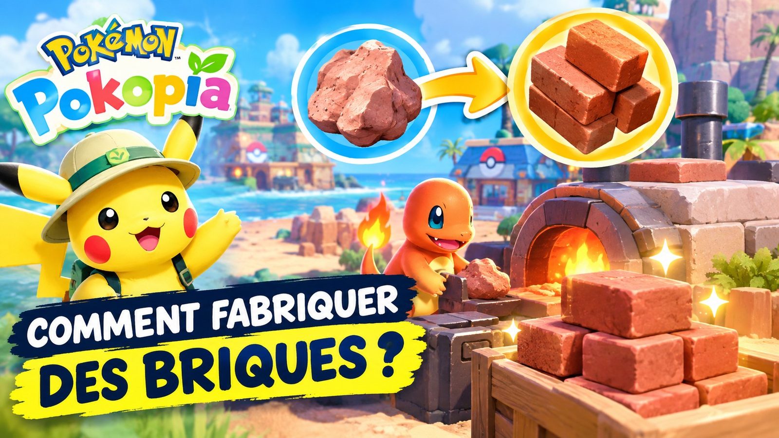 Fabriquer des briques dans Pokopia