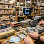 Magasin de jeux vidéo rétro